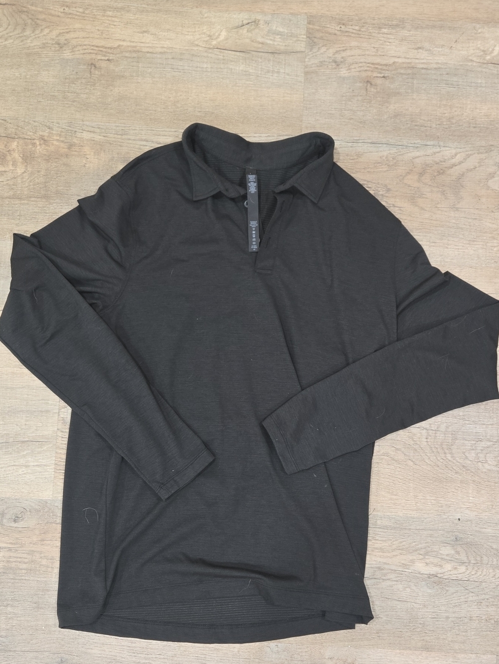 lululemon athletica Men's Long-Sleeve Polo - Black